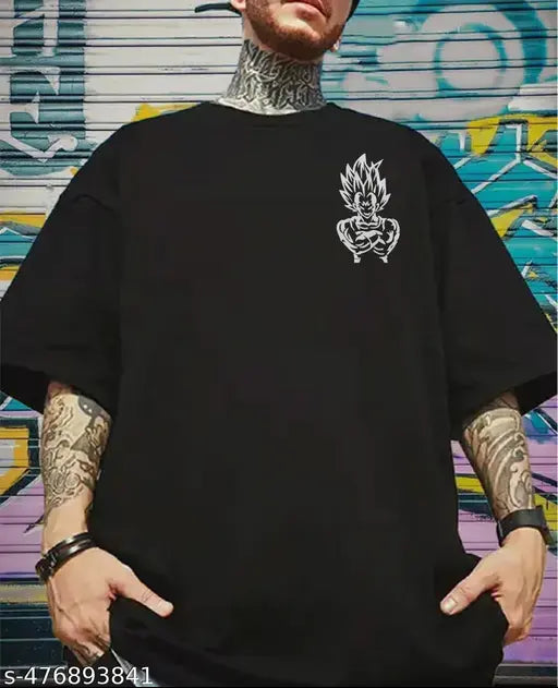GARMIN Men’s Oversized T-Shirt – Majin Vegeta | Dragon Ball Anime
