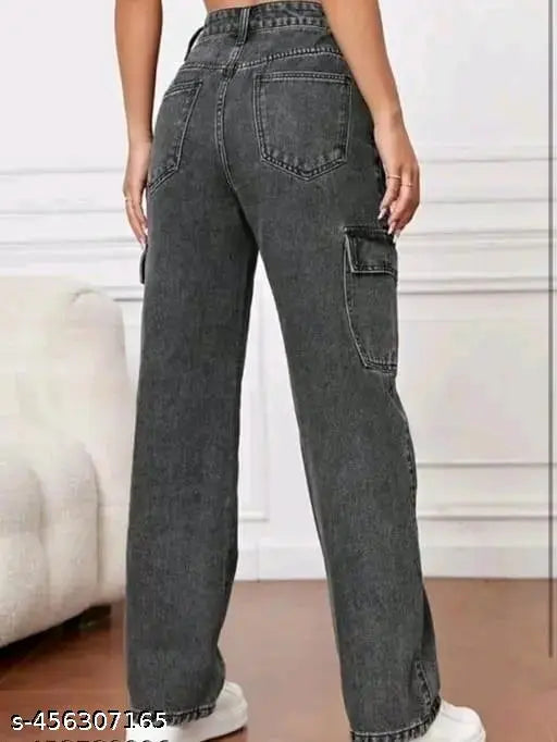 Mezra Faded Wide-Leg Jeans – Women & Girls