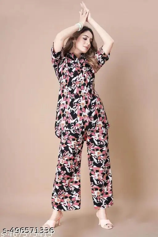 Mezraa Paisley Print Ethnic Co-Ord Set | Long Kurta & Pant