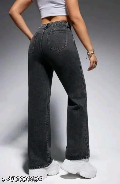 Mezra Classic Straight Fit Denim Jeans – Women