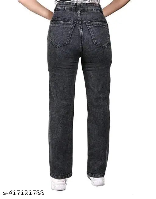 Mezra Blast Wash Wide-Leg Denim