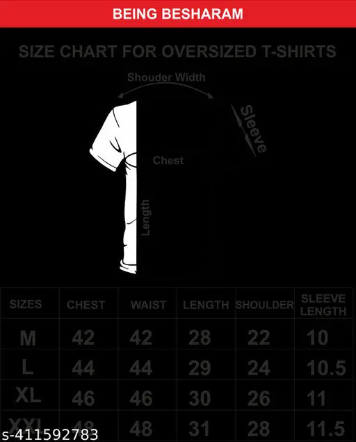 Being Besharam Men’s Oversized Anime T-Shirt – Itachi Print | Black Cotton