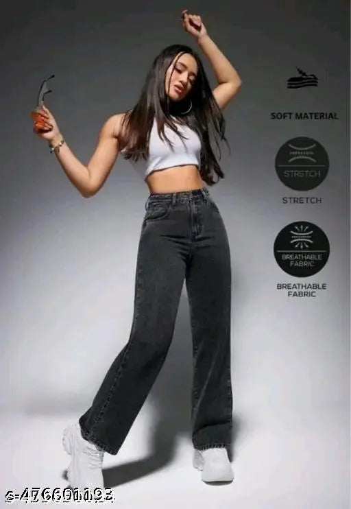 Mezra Classic Straight Fit Denim Jeans – Women