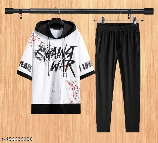 MEZRAA Unisex Cotton Tracksuit | T-Shirt & Lower Sports Combo for Men & Women