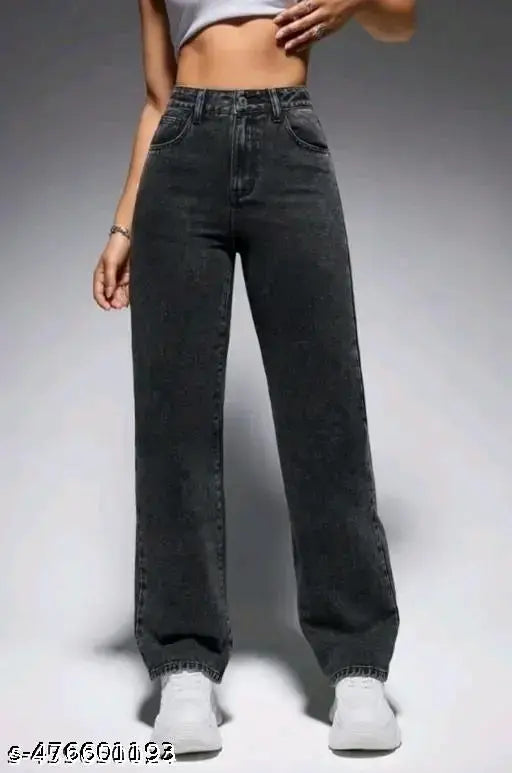 Mezra Classic Straight Fit Denim Jeans – Women