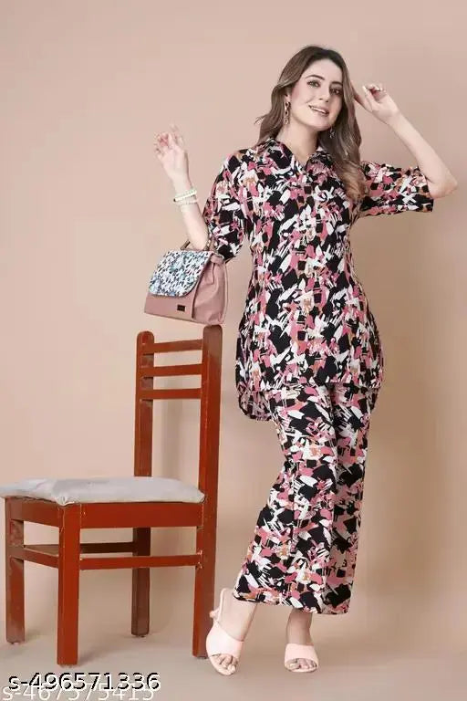 Mezraa Paisley Print Ethnic Co-Ord Set | Long Kurta & Pant