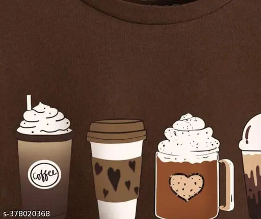 Brown Oversized T-Shirt for Women & Girls
