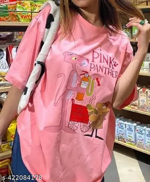 Fancy & Fabulous Oversized Printed T-Shirt for Women