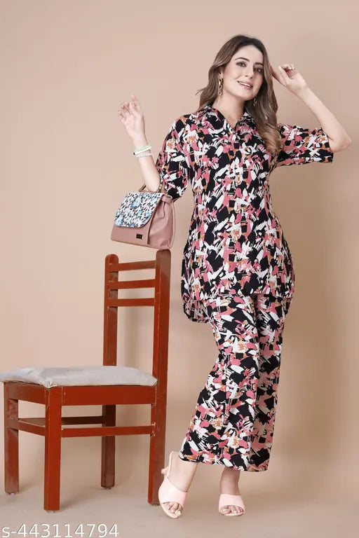MEZRAA Paisley Print Ethnic Co-Ord Set | Kurta & Palazzo Combo for Women