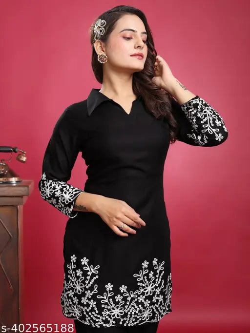 Mezraa Cotton Embroidered Co-Ord Set | Women & Girls Two-Piece Outfit