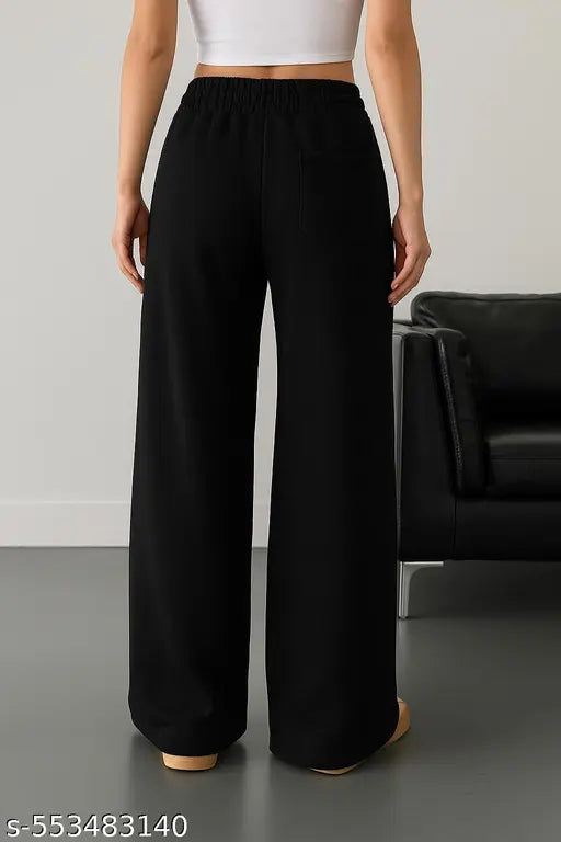 Mezraa BoldPrint™ Women’s Jogger Pant – Black Printed Cotton