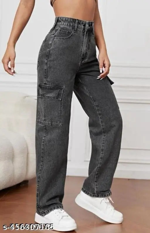 Mezra Faded Wide-Leg Jeans – Women & Girls