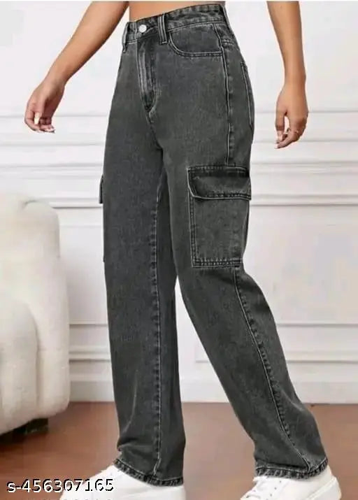 Mezra Faded Wide-Leg Jeans – Women & Girls