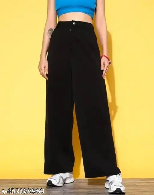 Mezra Black Straight Fit Jeans – Women & Girls
