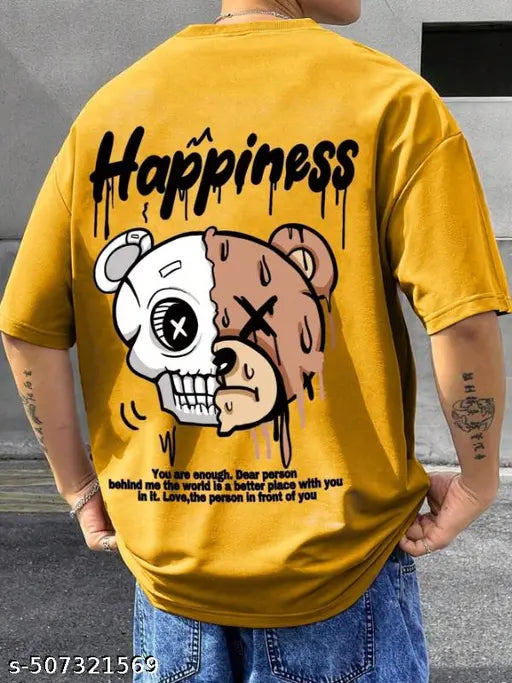 MEZRAA Oversized Hip-Hop Streetwear T-Shirt – Men’s Cotton Blend | Long Sleeves