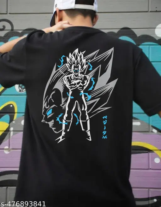 GARMIN Men’s Oversized T-Shirt – Majin Vegeta | Dragon Ball Anime