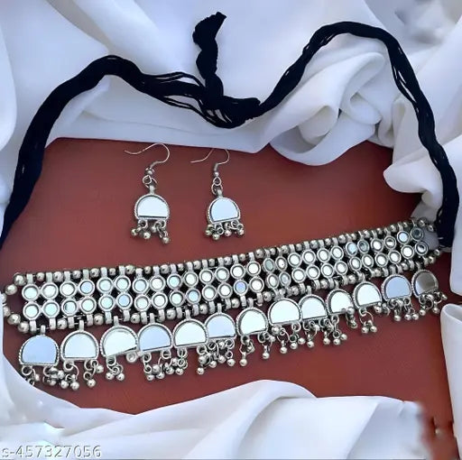 MEZRAA™ Oxidized Charm Combo | Set of 4 Necklace & Earring Sets