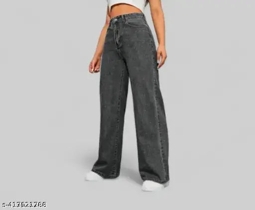 Mezra Blast Wash Wide-Leg Denim
