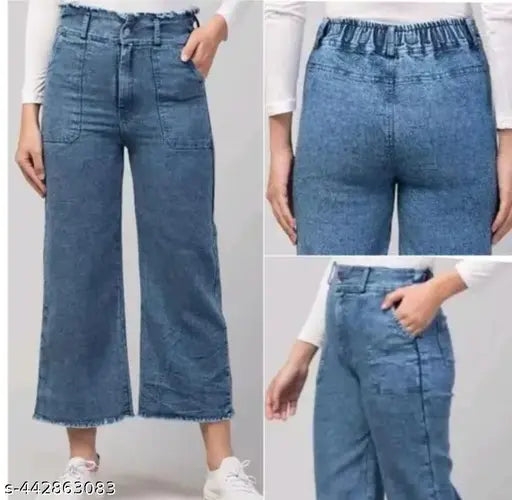Mezra Bell Bottom Baggy Jeans – Women